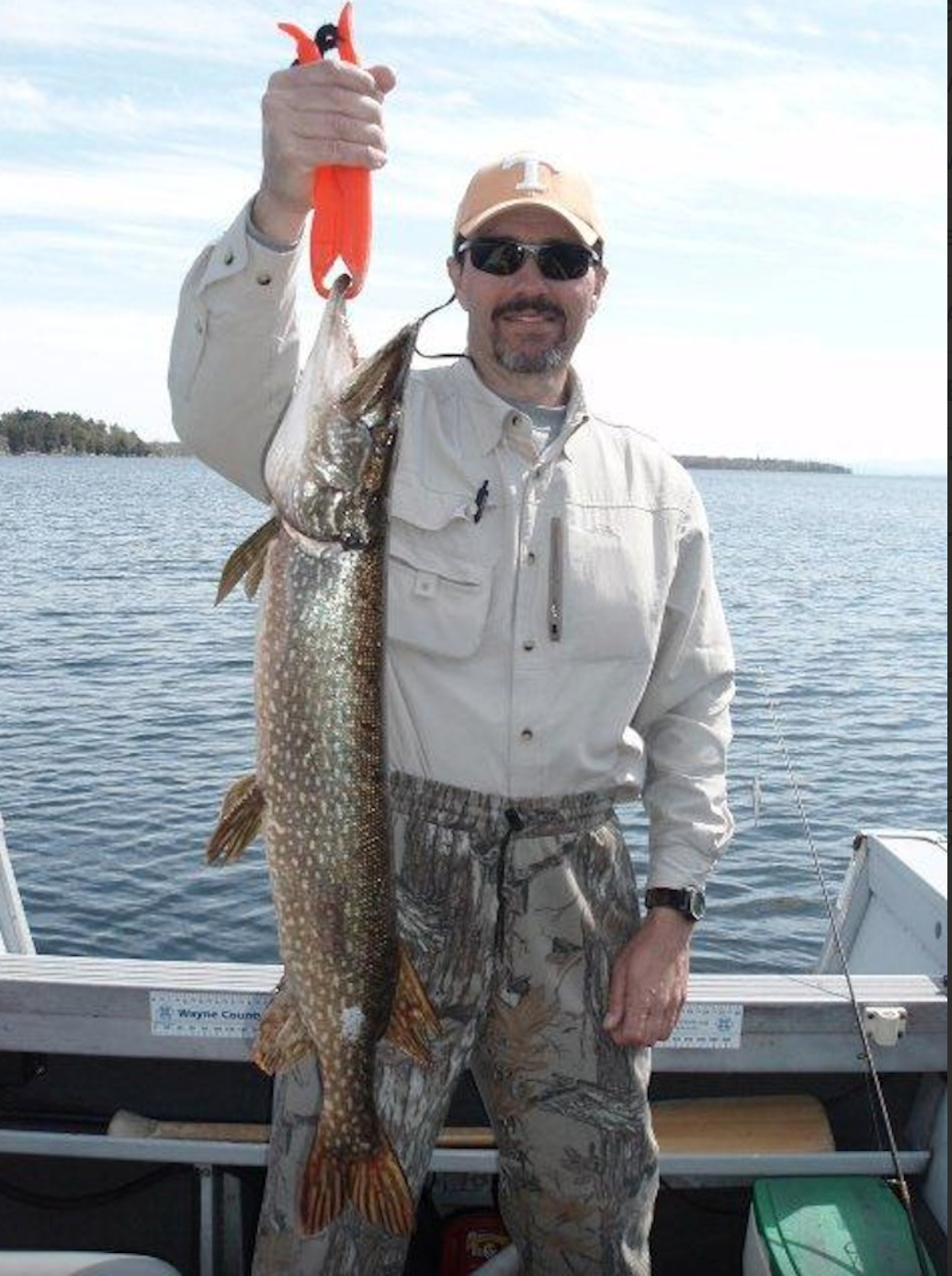 angler holding a large fish