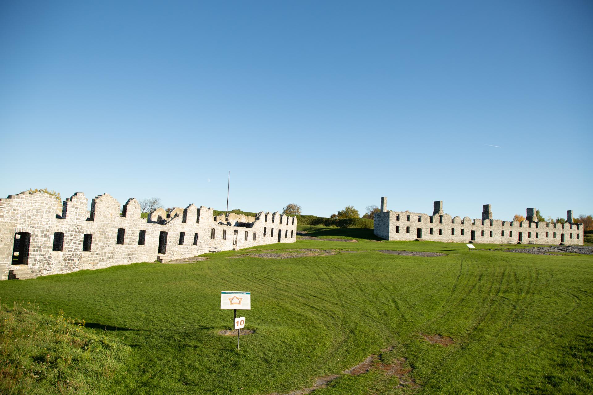 Crown Point State Historic Site is a wonderful destination to enjoy fall foliage.