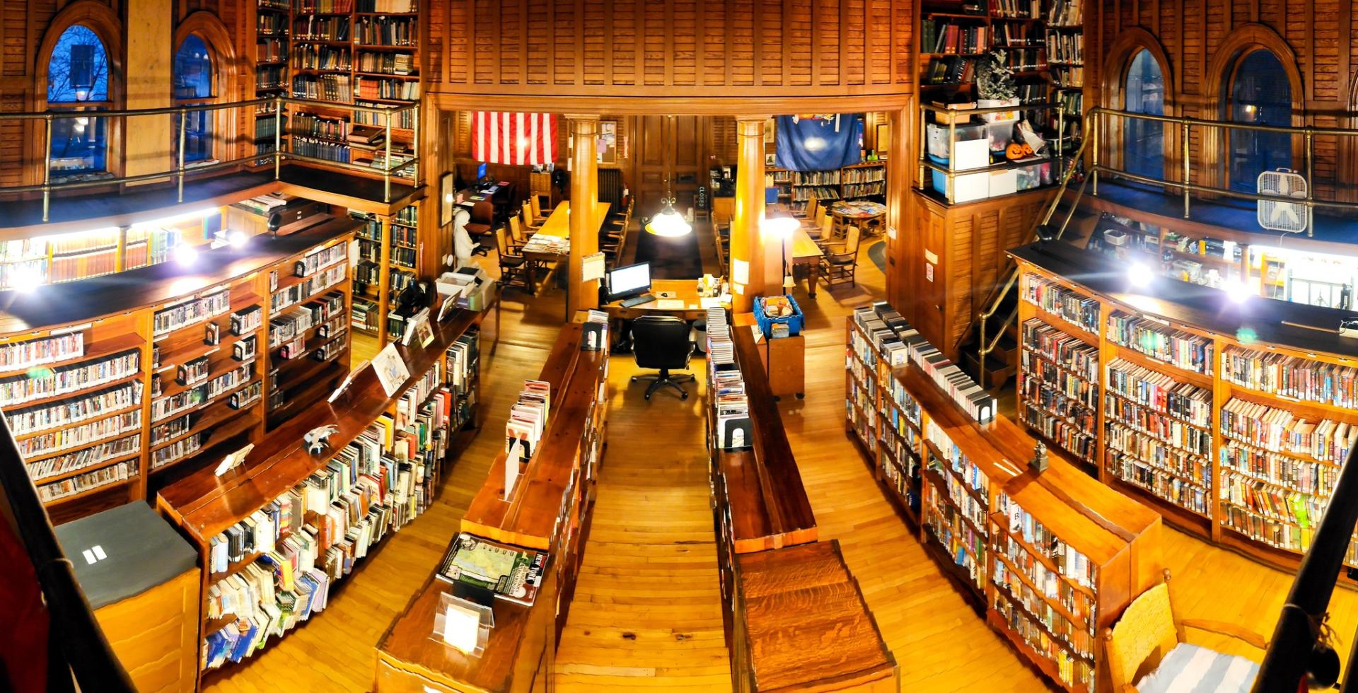 library interior