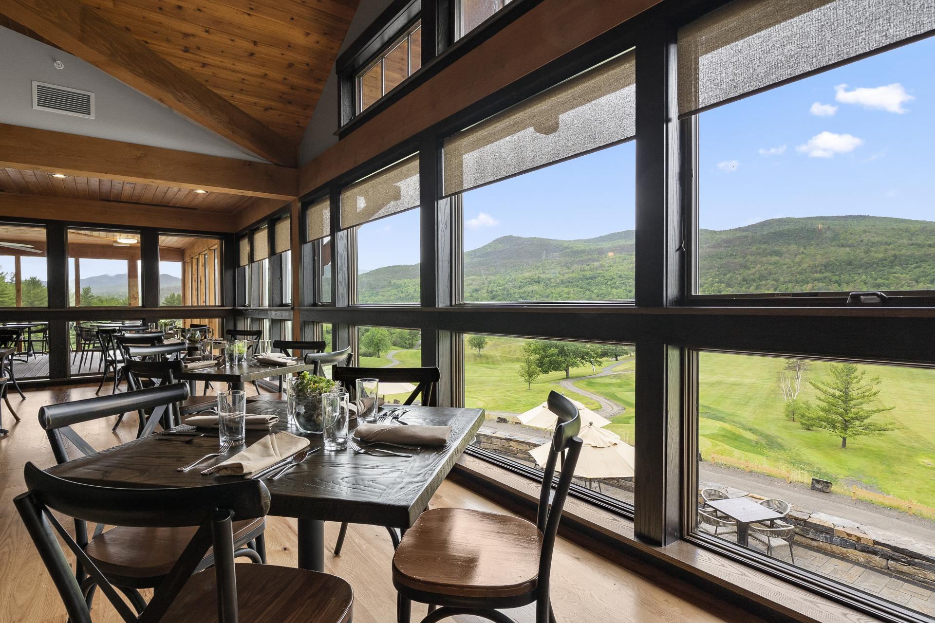 View of Ticonderoga Golf Course from Seymours Restaurant