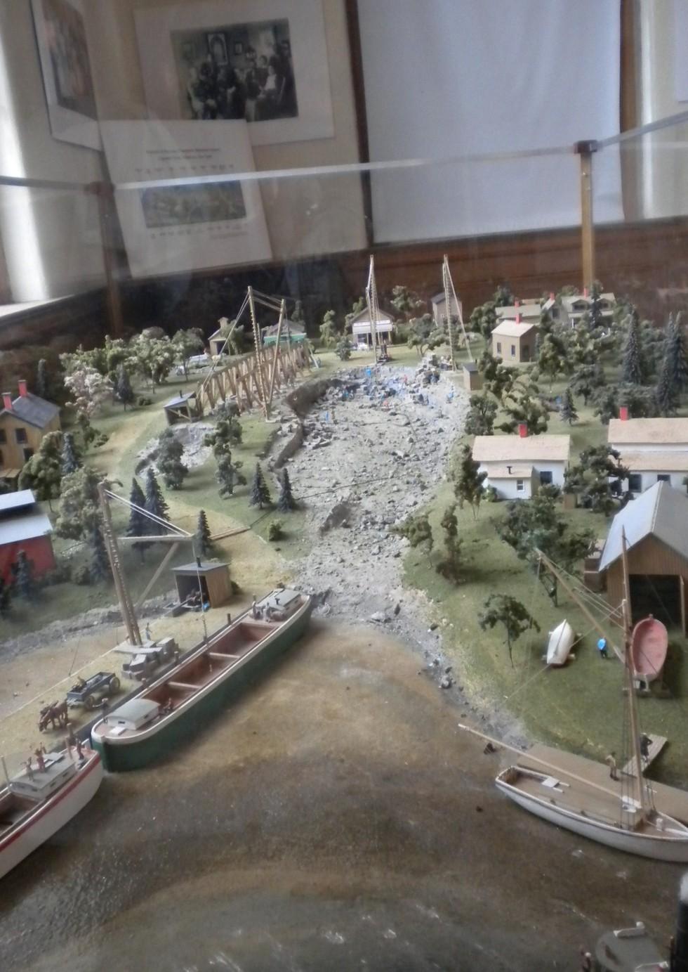 A model of a historical representation of Willsboro.