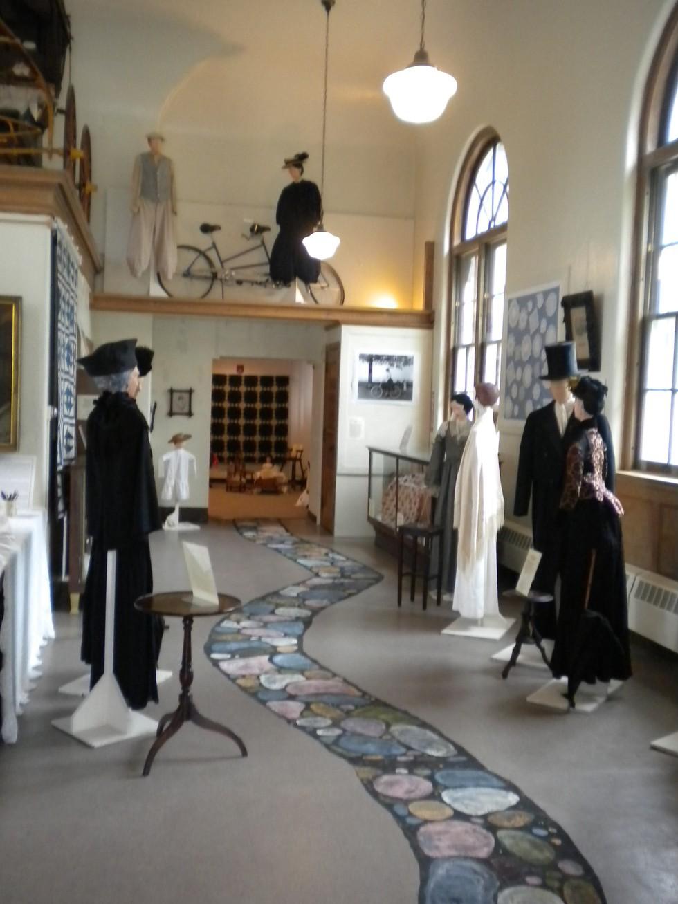 Historical clothing on mannequins.
