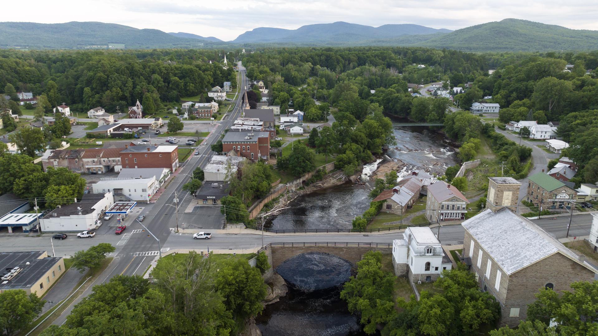 aerial view of Keeseville