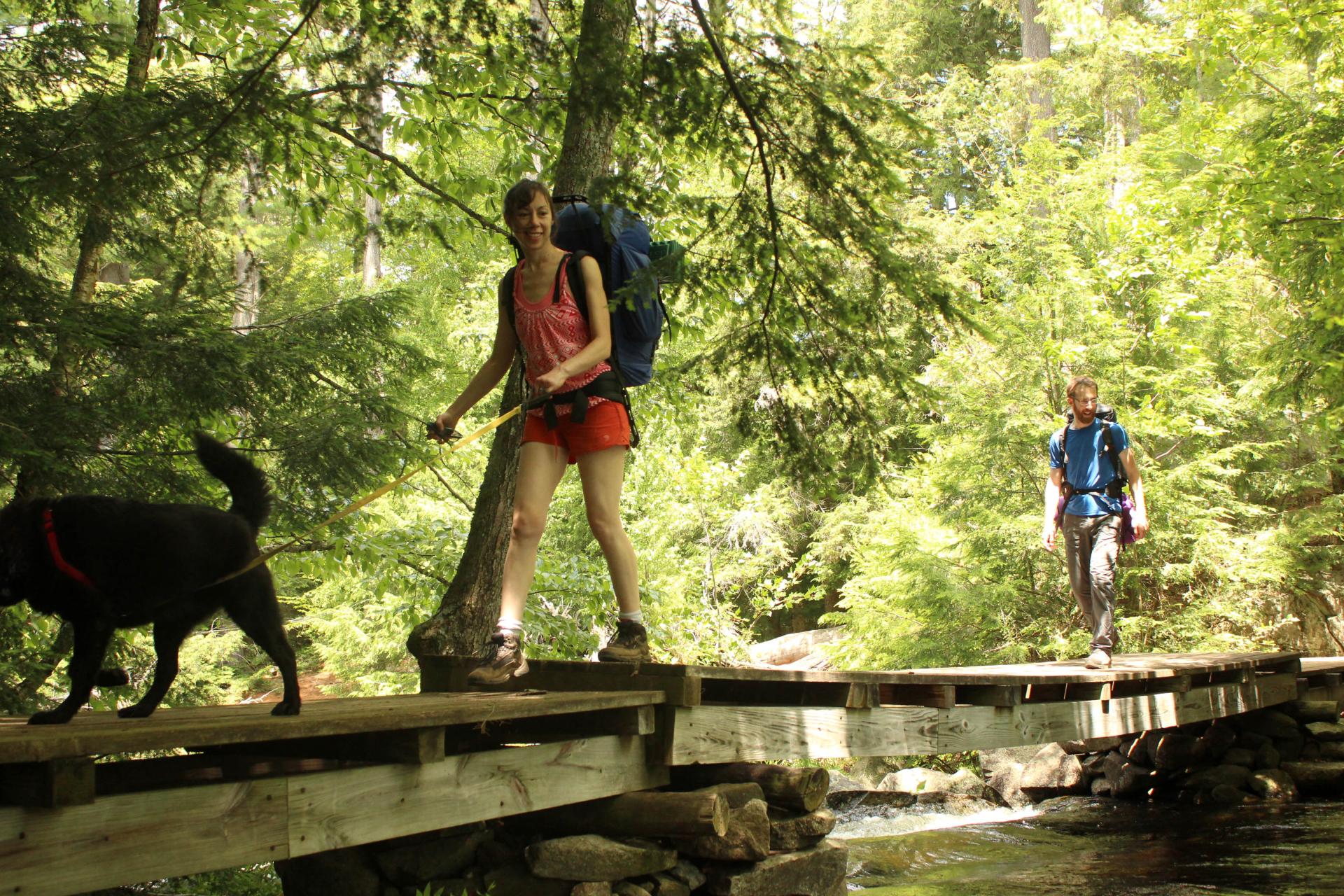 Some areas have hiking helps