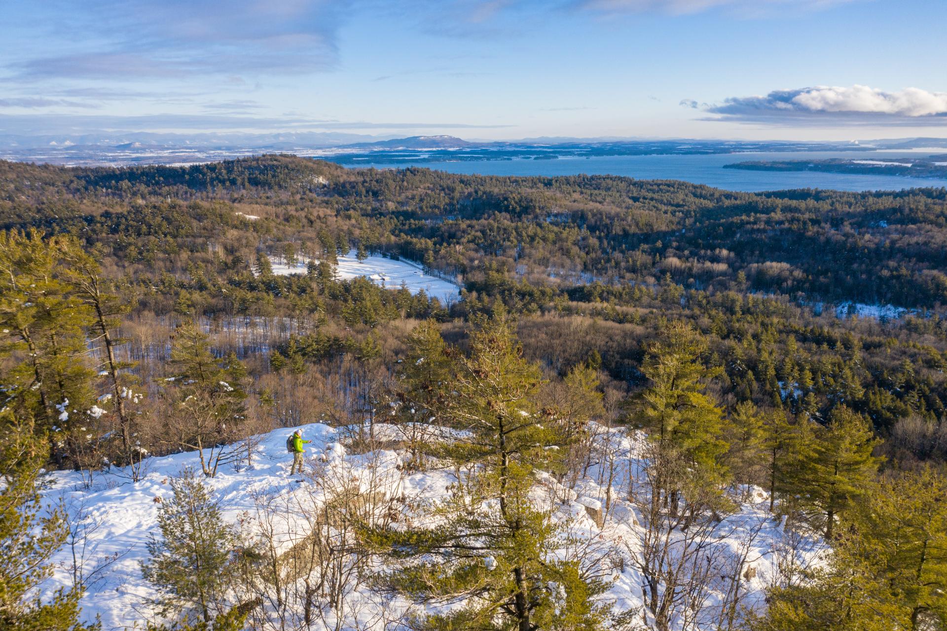 The view from a winter summit