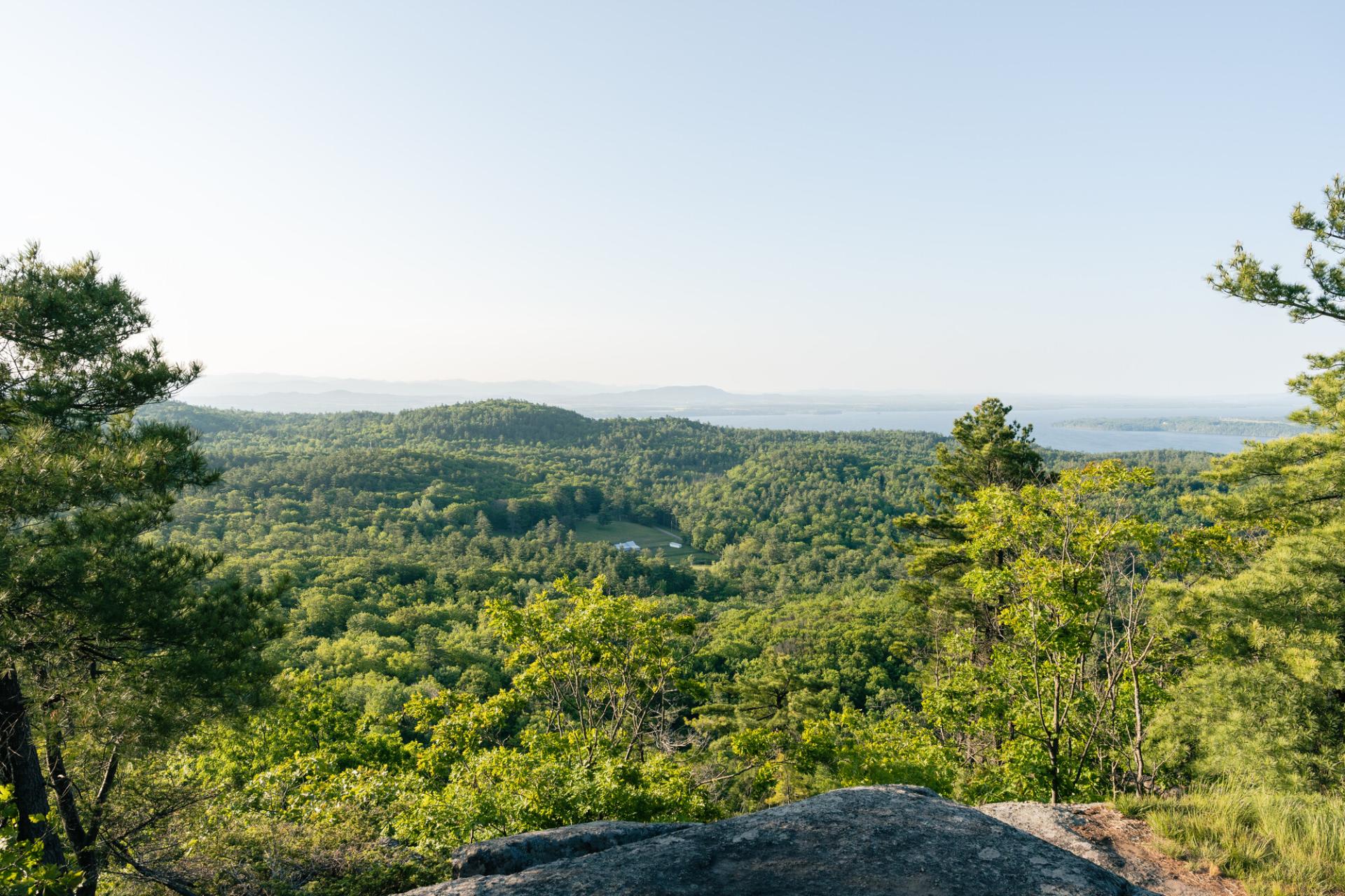 A spring mountain view