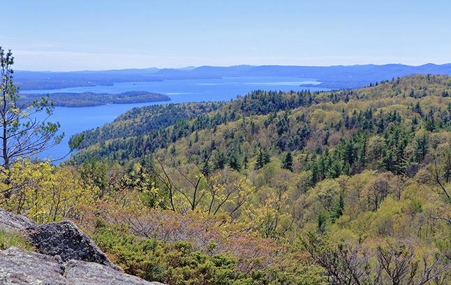 it's a lovely trek by ski or snowshoe.