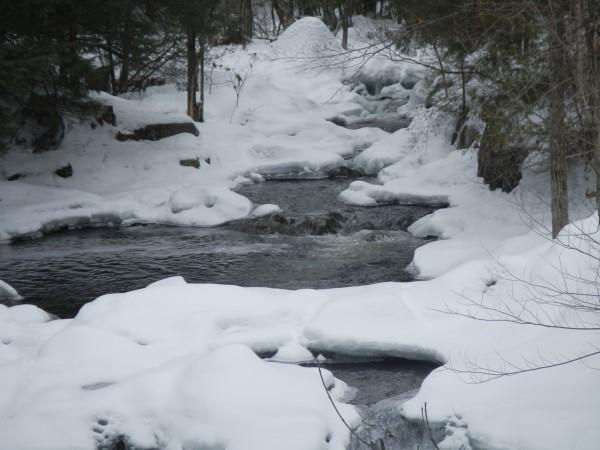 An icy stream