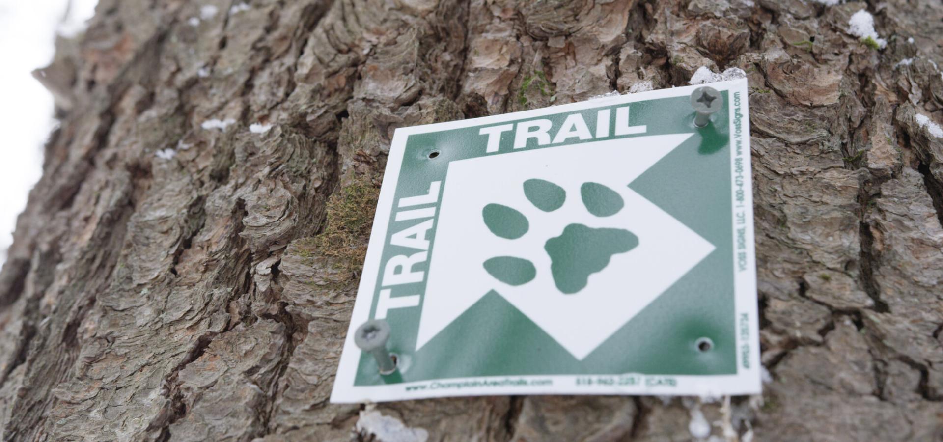 A CATS trail marker