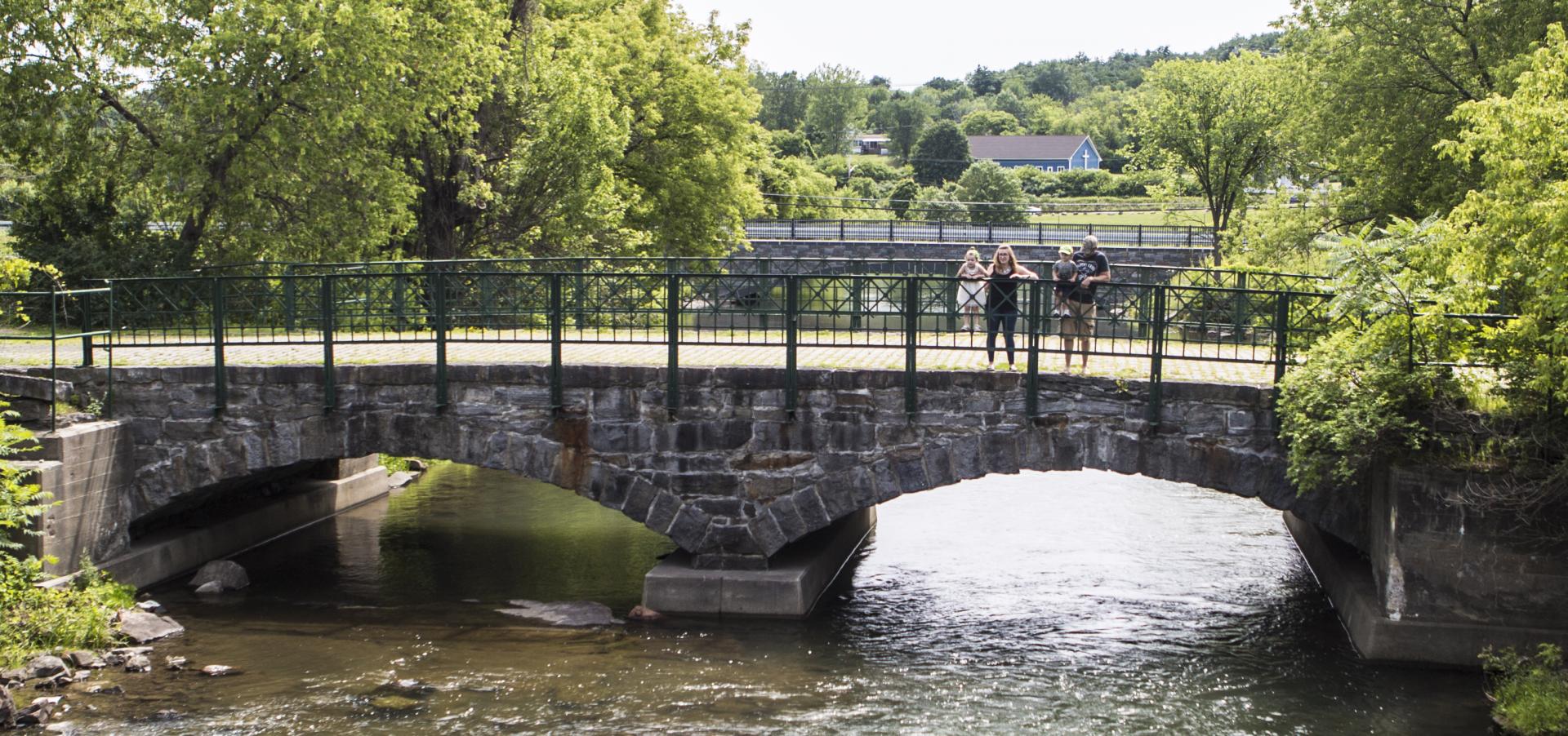 Scenic bridges open lovely views.