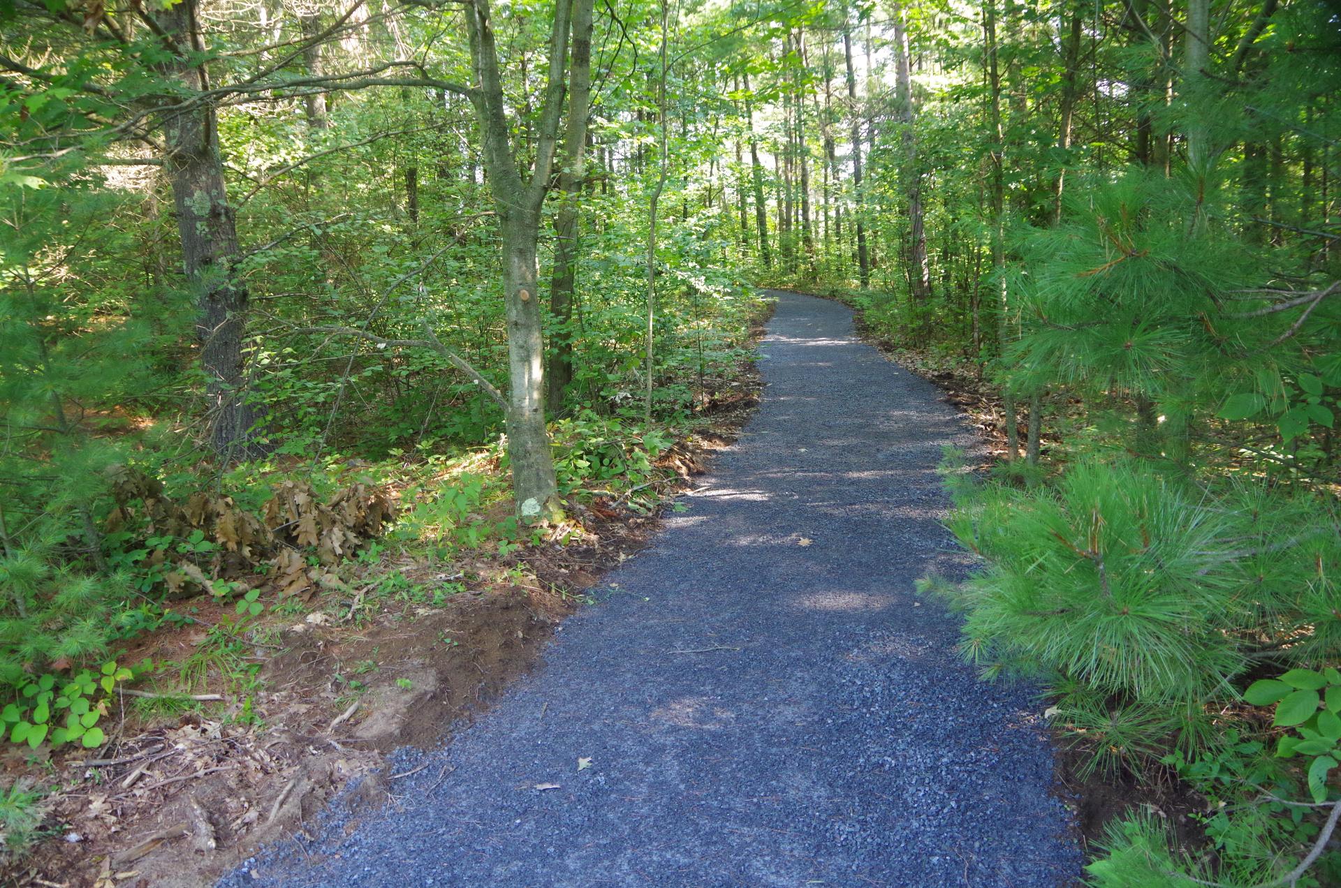 A new trail made of gravel