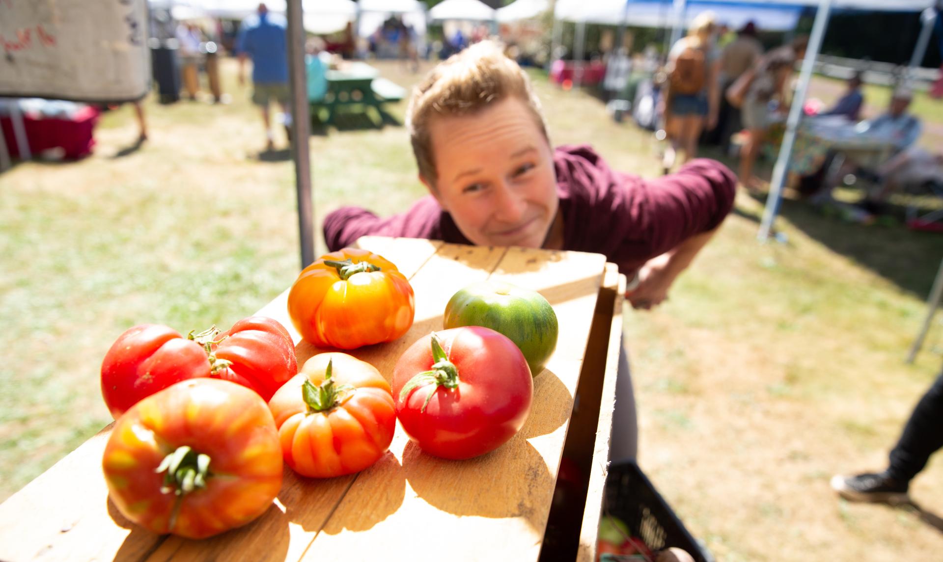Wonderful fresh veggies from local farmers.