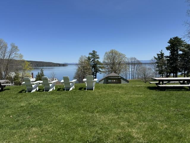 View overlooking lake champlain