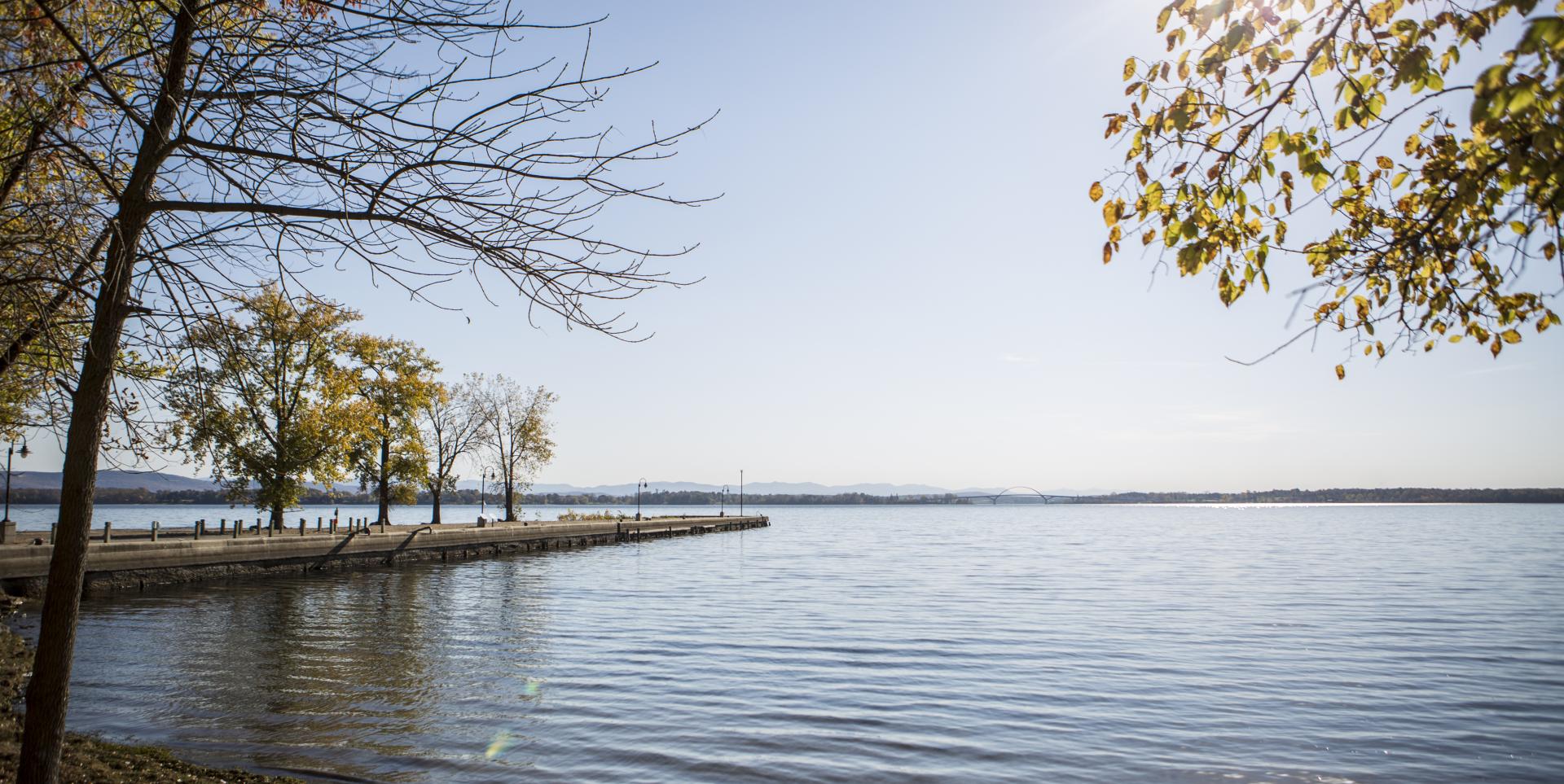 Explore the shores of Port Henry in the fall.