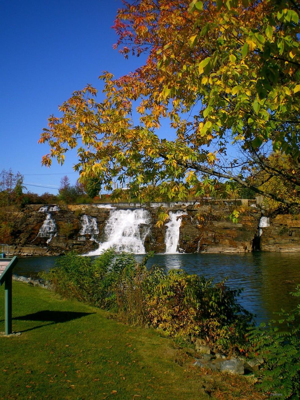 Falls at Bicentennial Park.