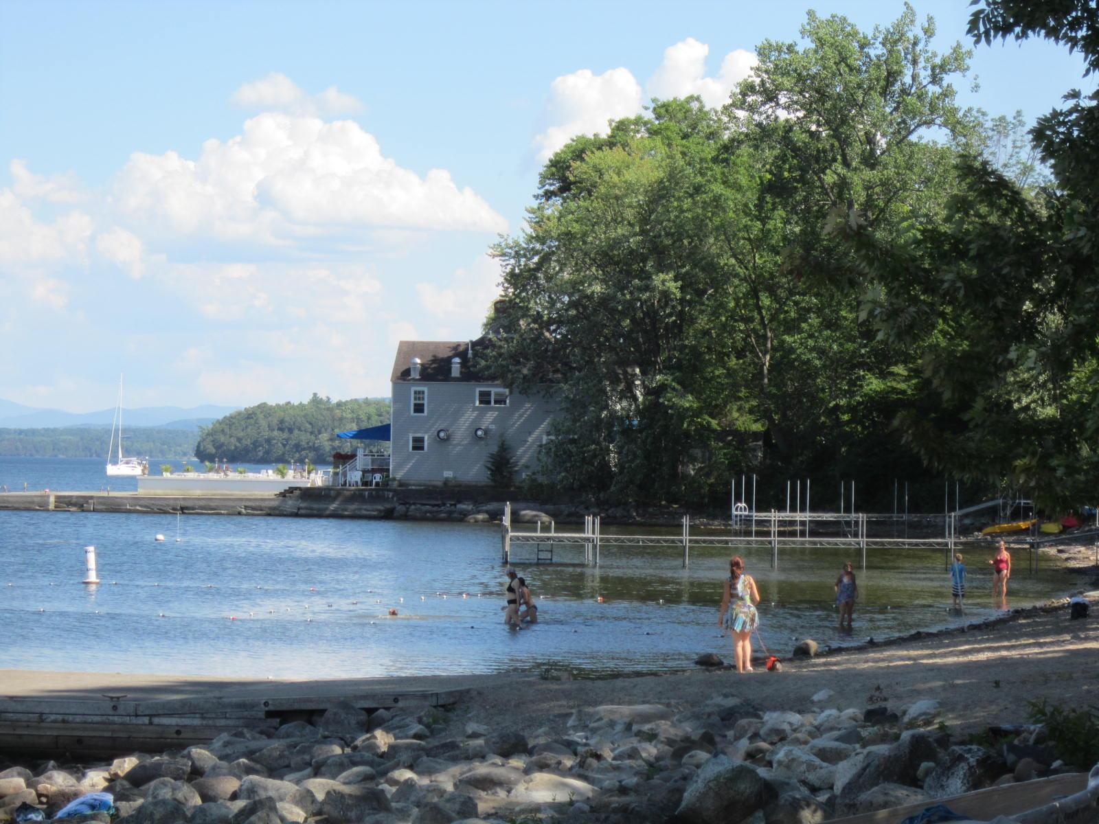 Westport Municipal Beach in the historic Lake Champlain town.
