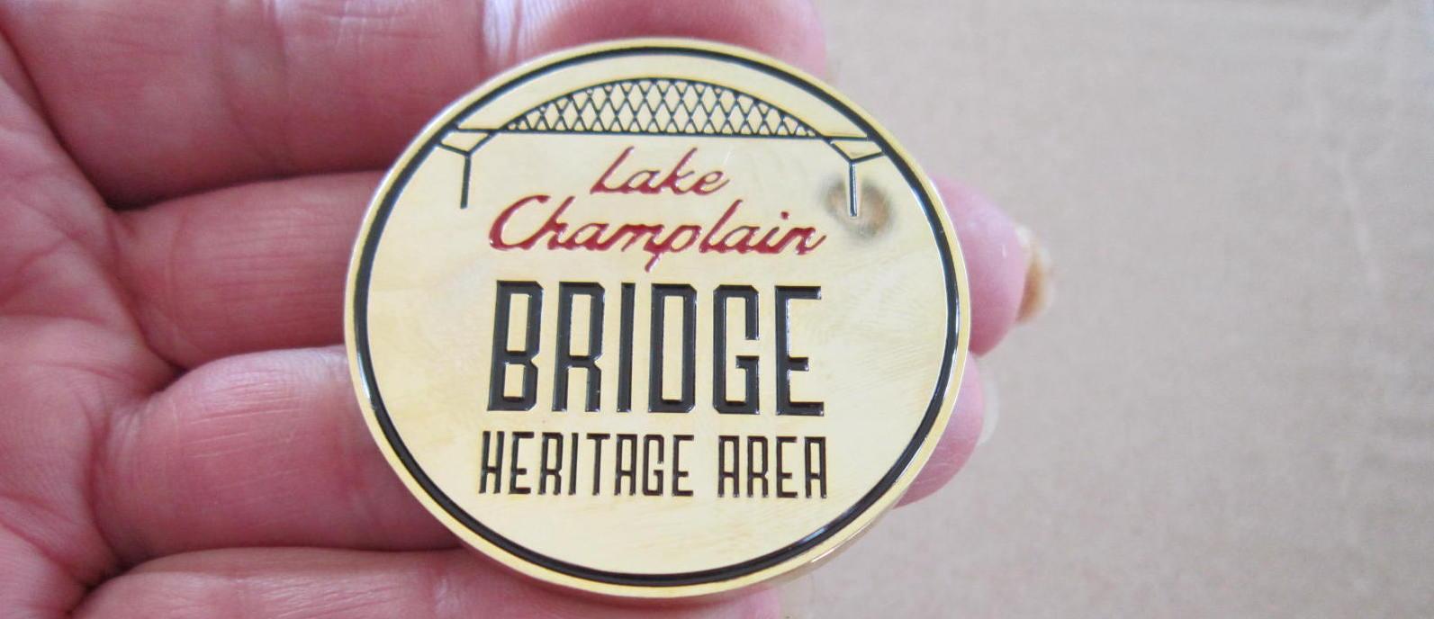 This is the Lake Champlain bridge commemorative coin.