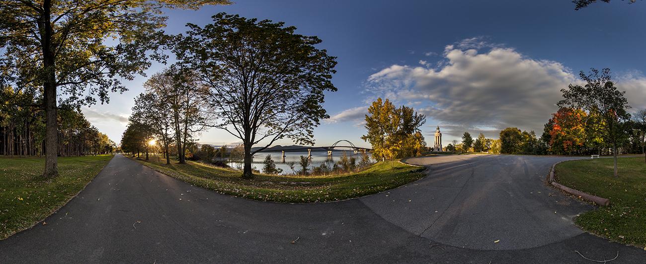 A panoramic view of this lovely area which combines history and recreation.