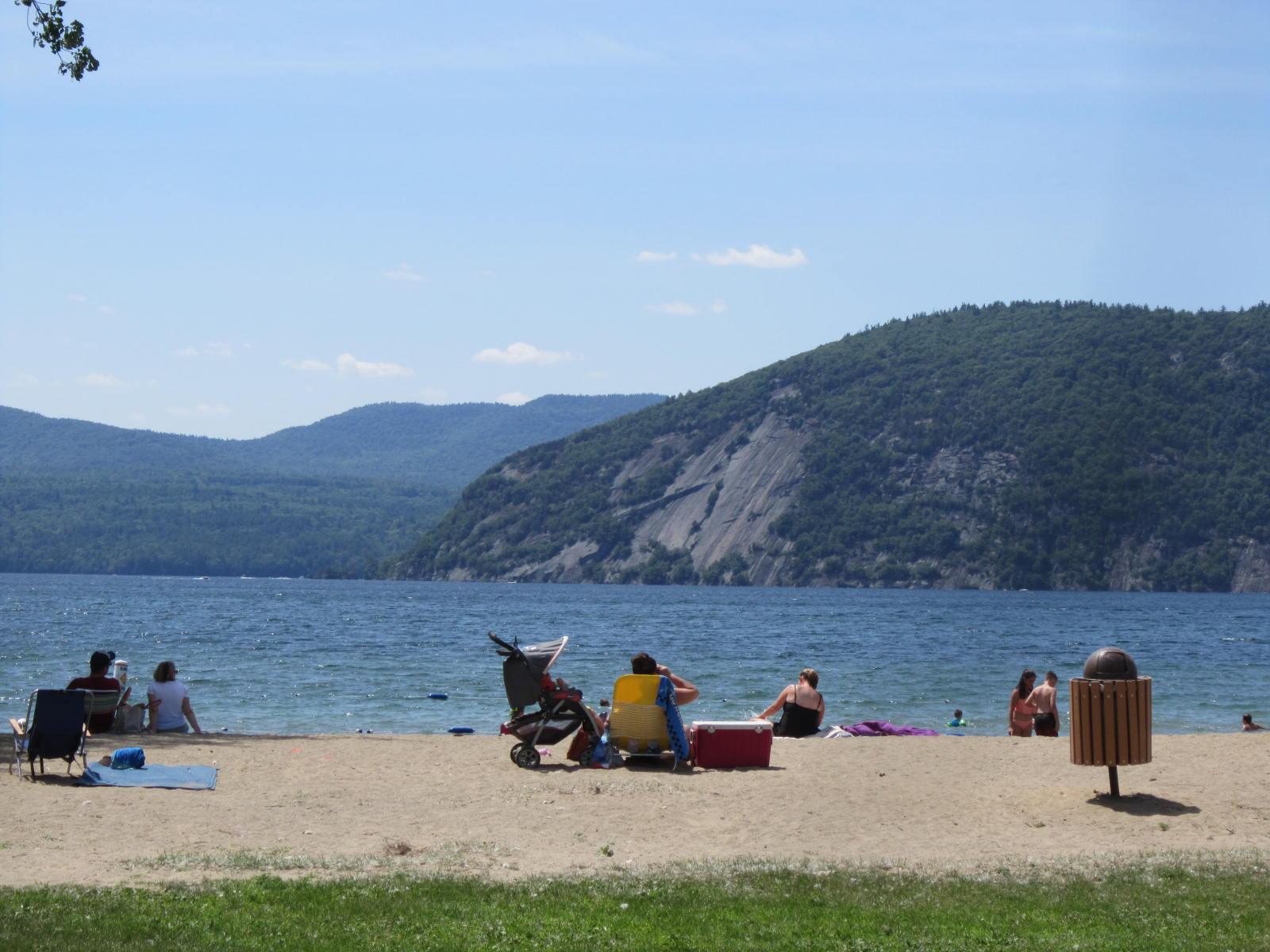 Black Point Beach in Ticonderoga has some of the best views on the lake.