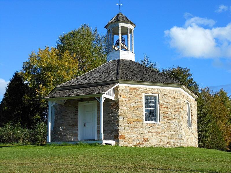 An old octagonal schoolhouse