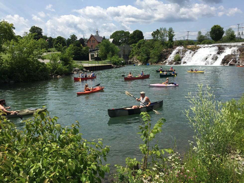 Paddling in the park is a special treat on the La Chute River.