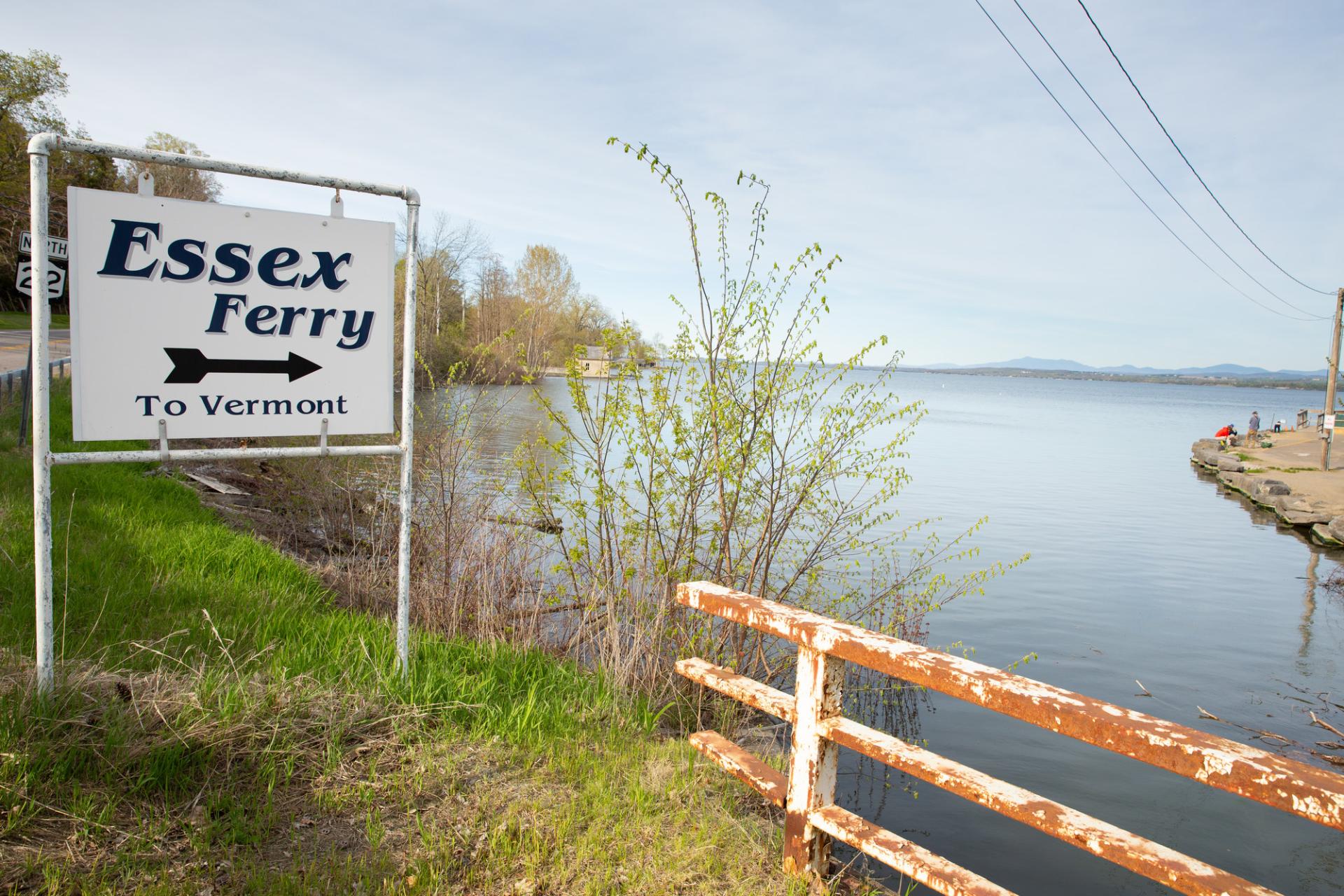 Sign for Essex ferry
