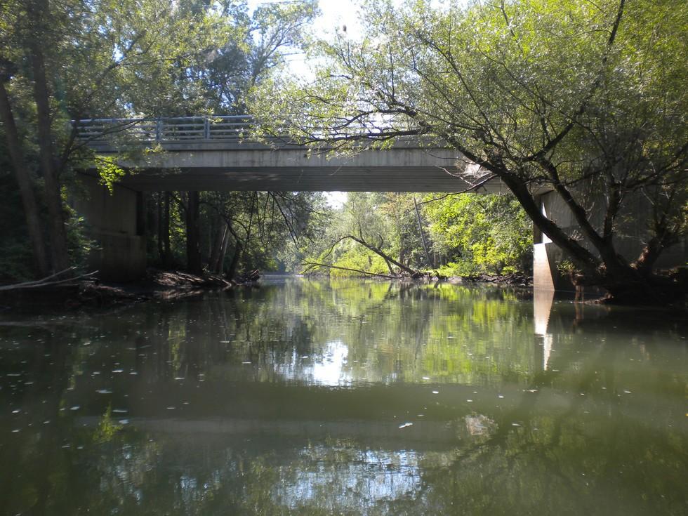 Many great places to fish along the La Chute River.