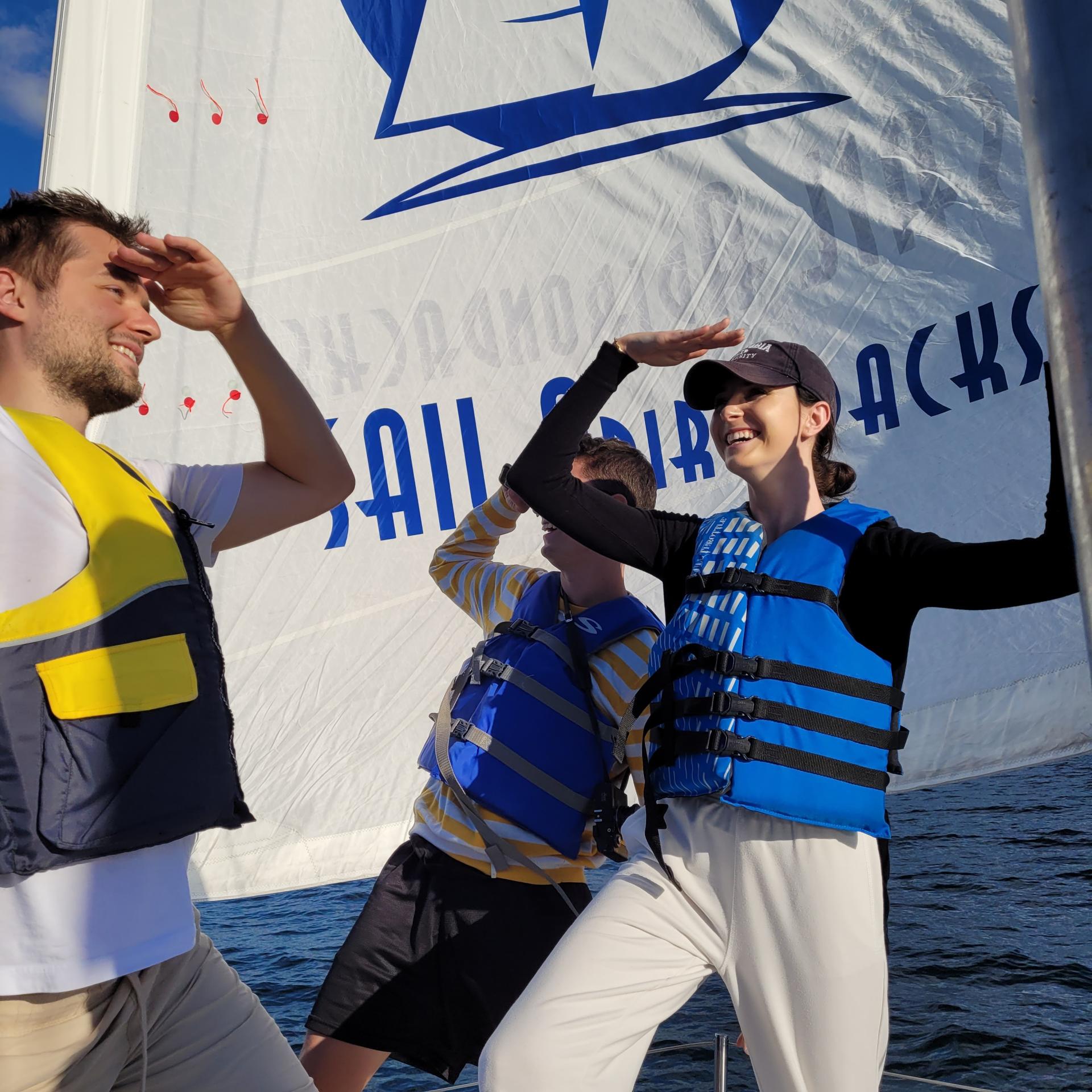 People sailing