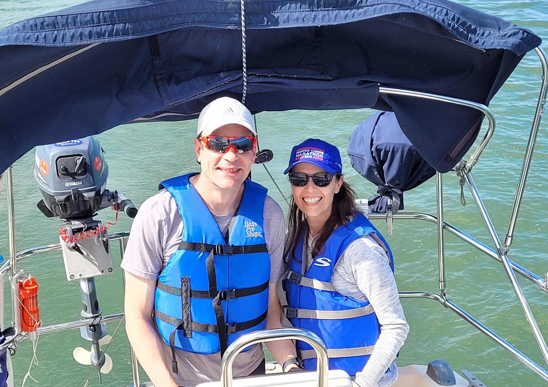 People sailing