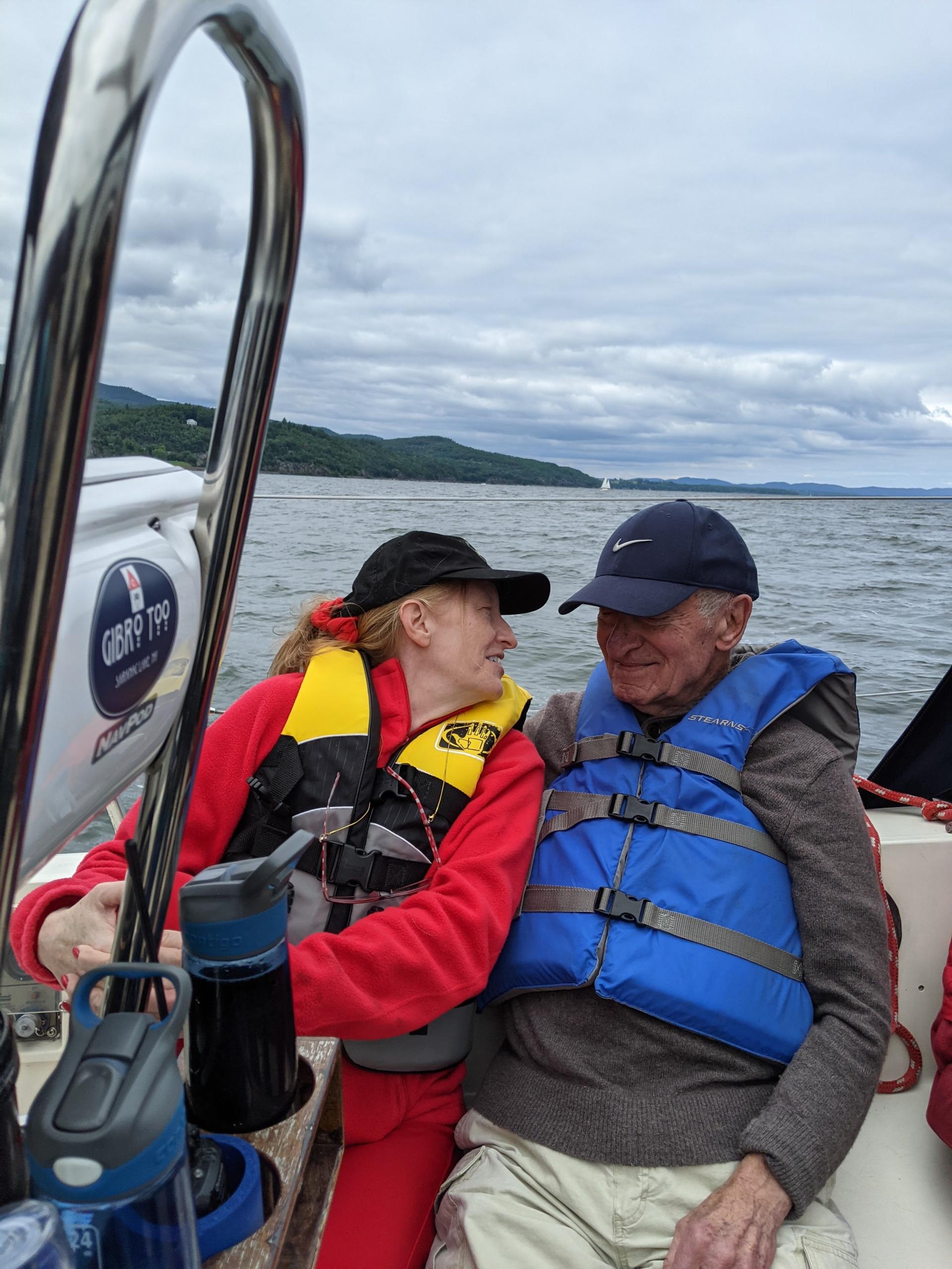 People on sailboat