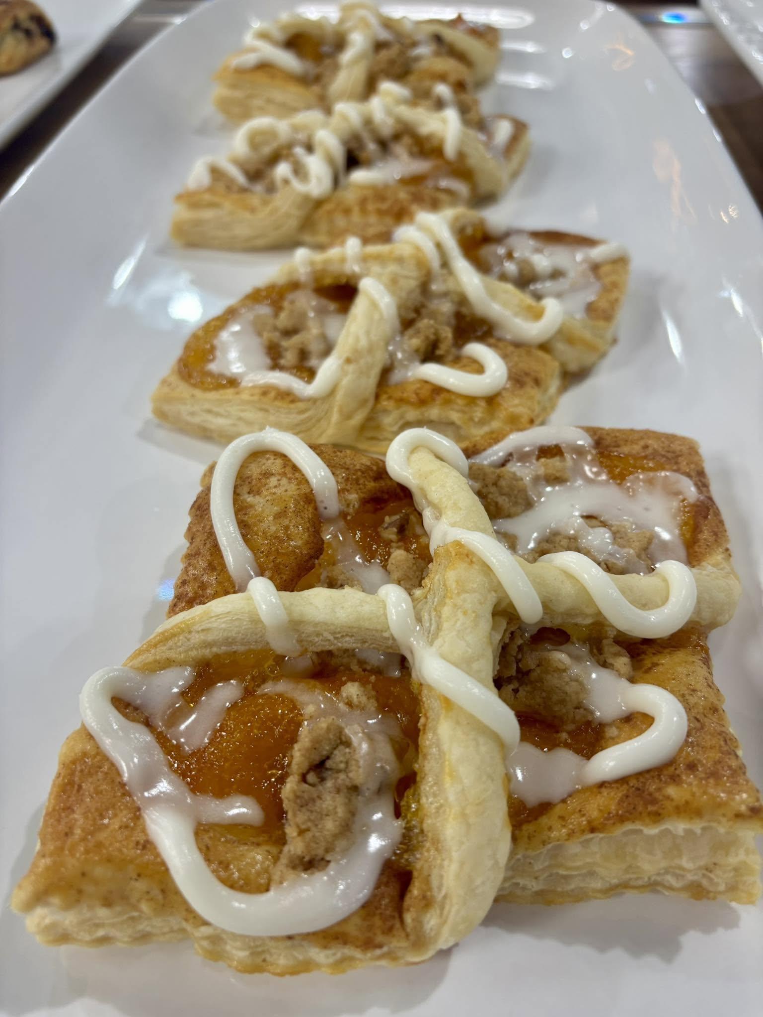 Peach Streusal Danishes at K & D Deli