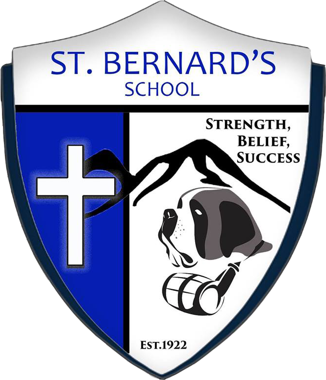 St Bernards School logo of sheild