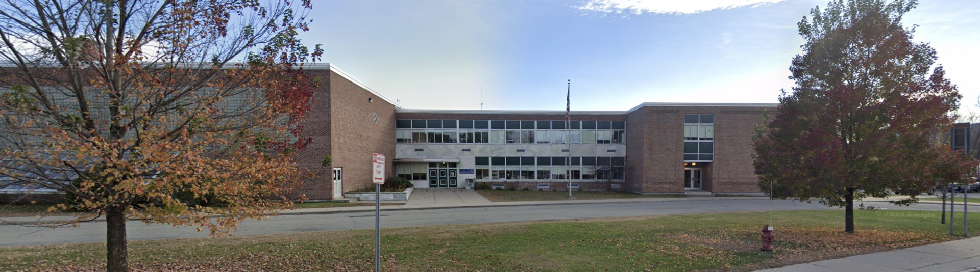 Exterior front entry of the Mountain View Campus of the Boquet Valley Central School District