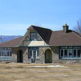 Exterior of the stone building housing the Westport Health Center