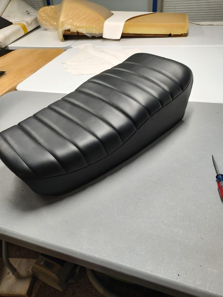 A custom seat cover.