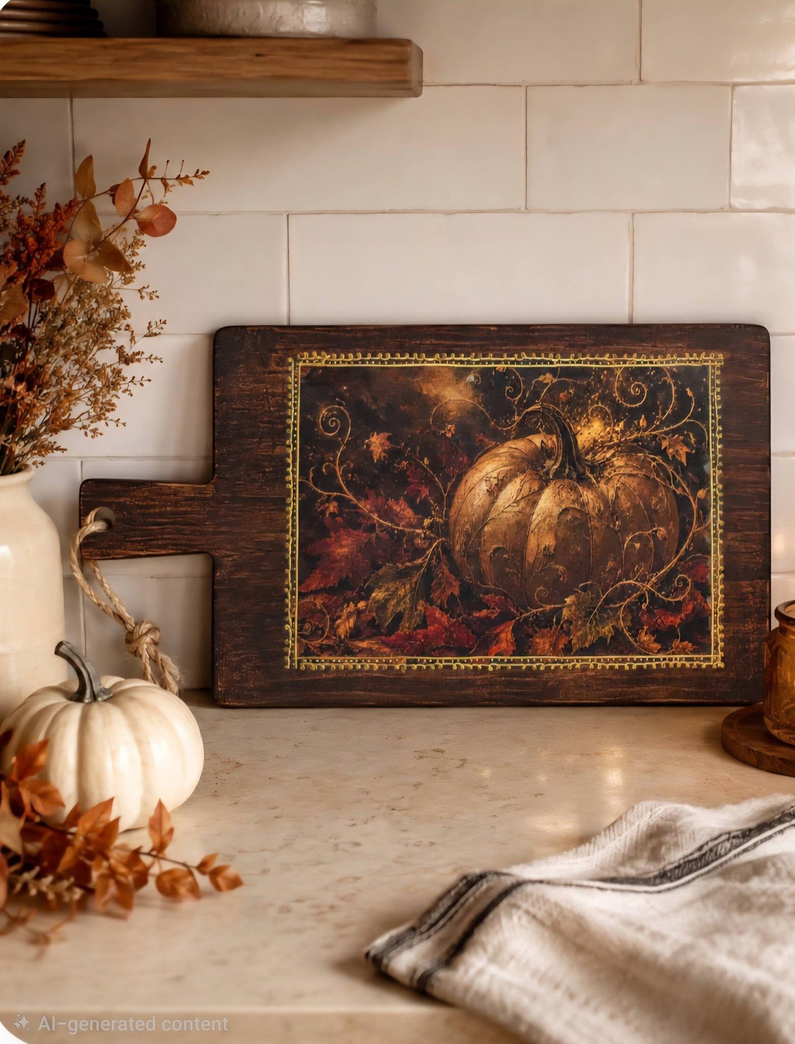 Pumpkin charcuterie board