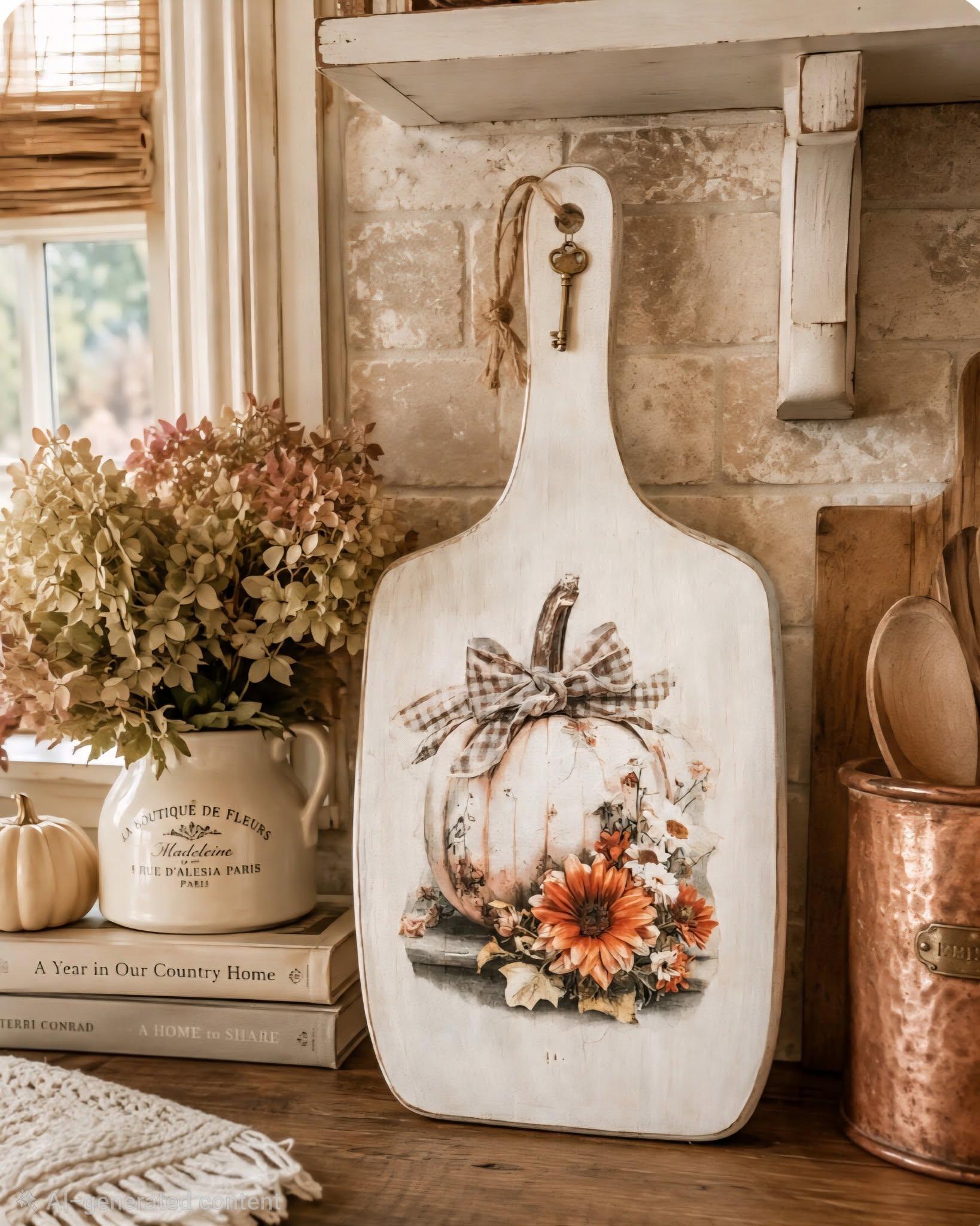 White pumpkin charcuterie board